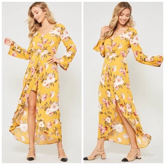 LAST! Stunning Full Length Floral Romper! - Picture 4 of 5